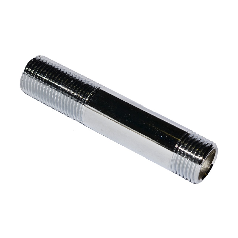 Ниппель (бочонок) удлинительный 1/2" НР x 50(80) мм, хром Ниппель (бочонок) удлинительный 1/2" НР x 50(80) мм, хром